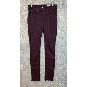 Rag & Bone Womens The Skinny Wine Skinny Jeans - Size 25